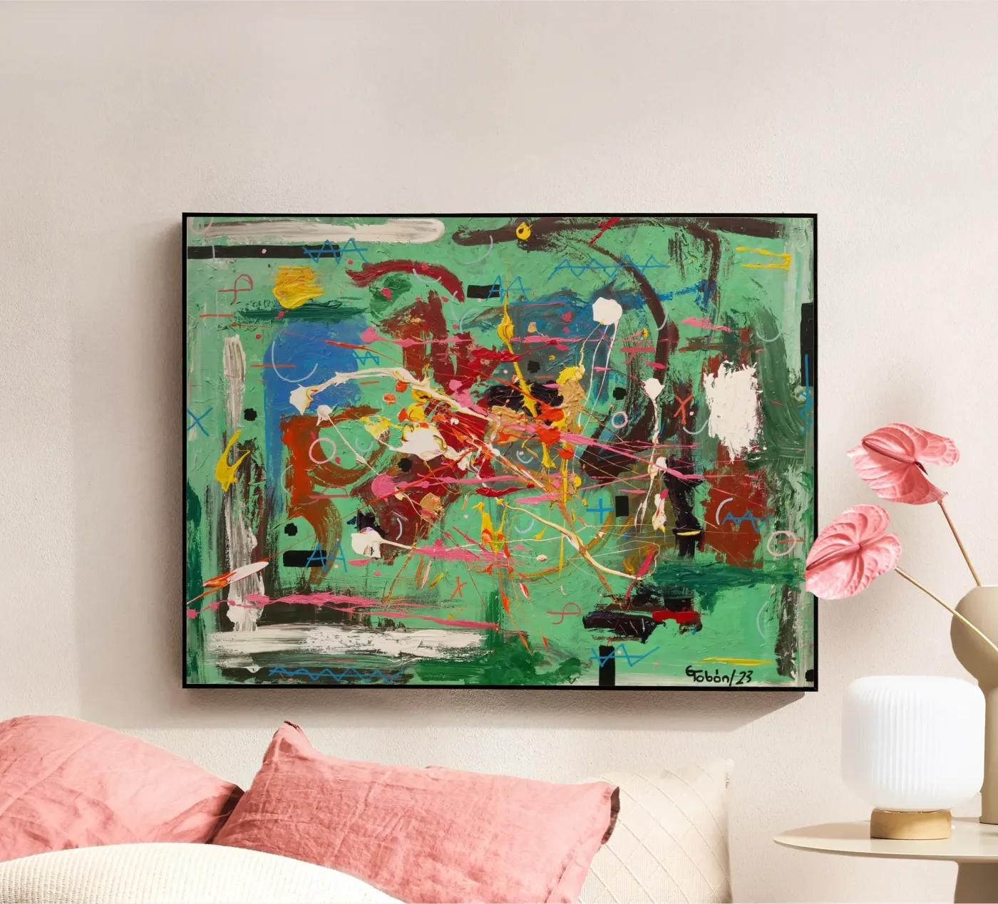 Conflict and peace acrylic glass by gtobonart