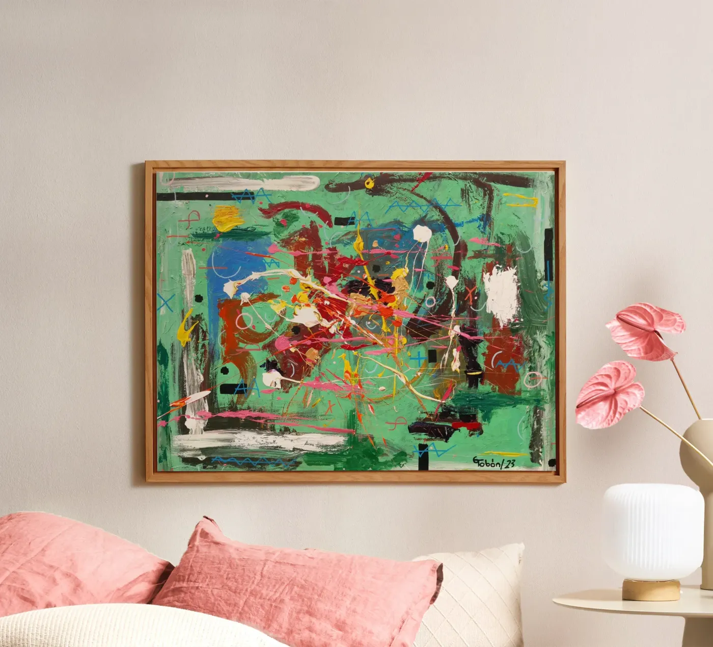 Conflict and peace aluminium-dibond van gtobonart