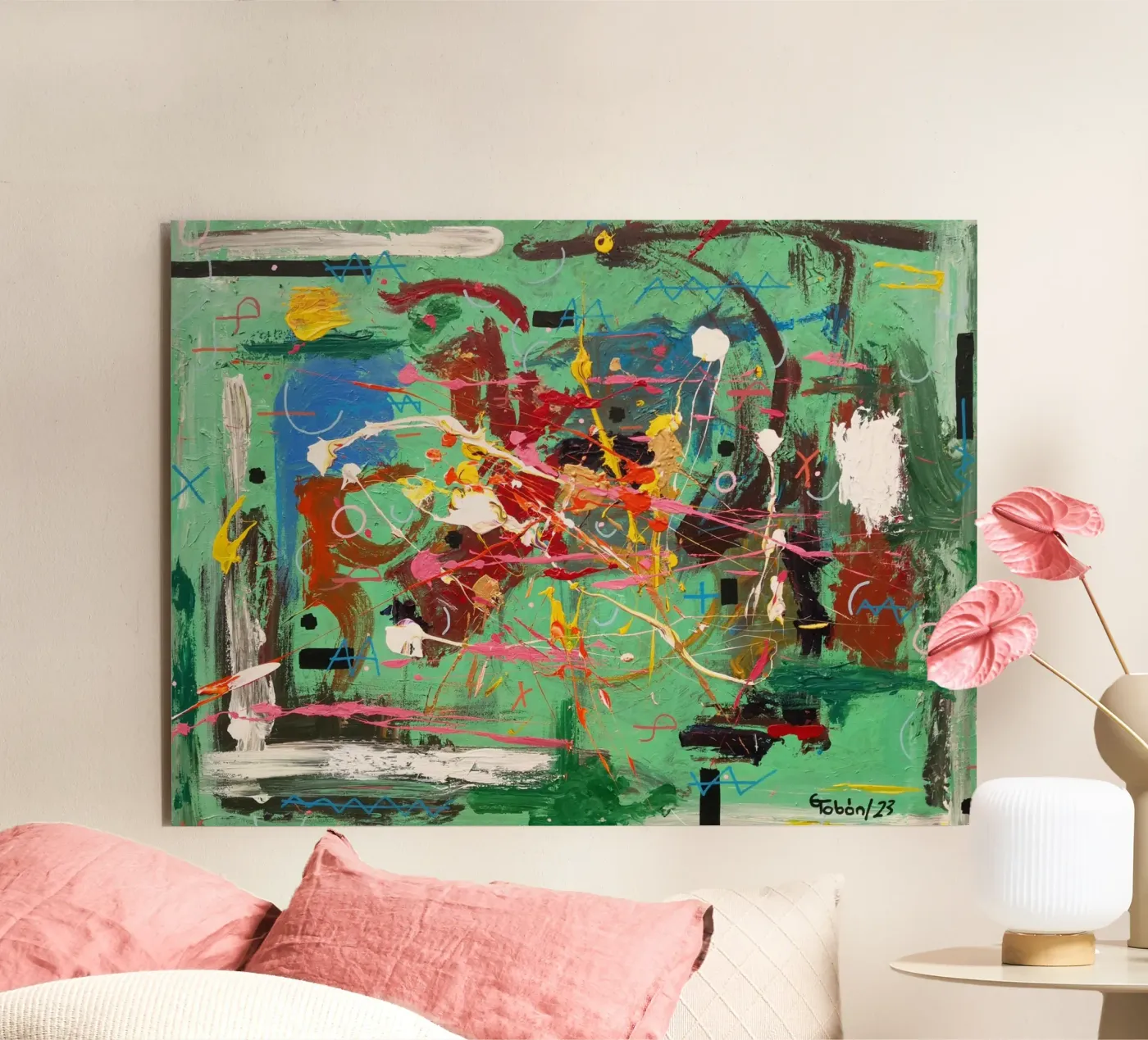 Conflict and peace aluminium-dibond van gtobonart