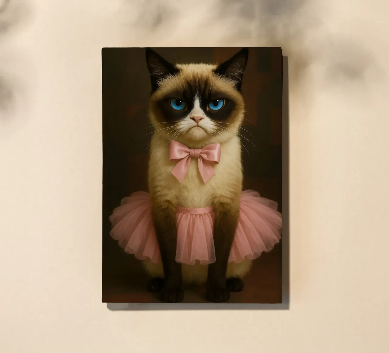 Grumpy Siamese Cat in Pink Tutu diario da Elegant Absurd