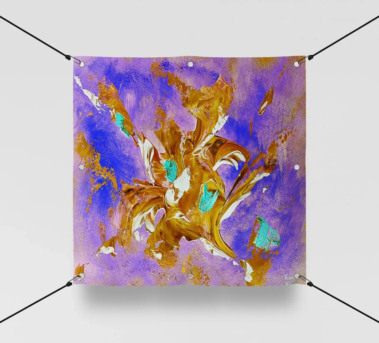 IDEAL GIFT 99 invers. telo in pvc da Thierry Vobmann Abstract painting