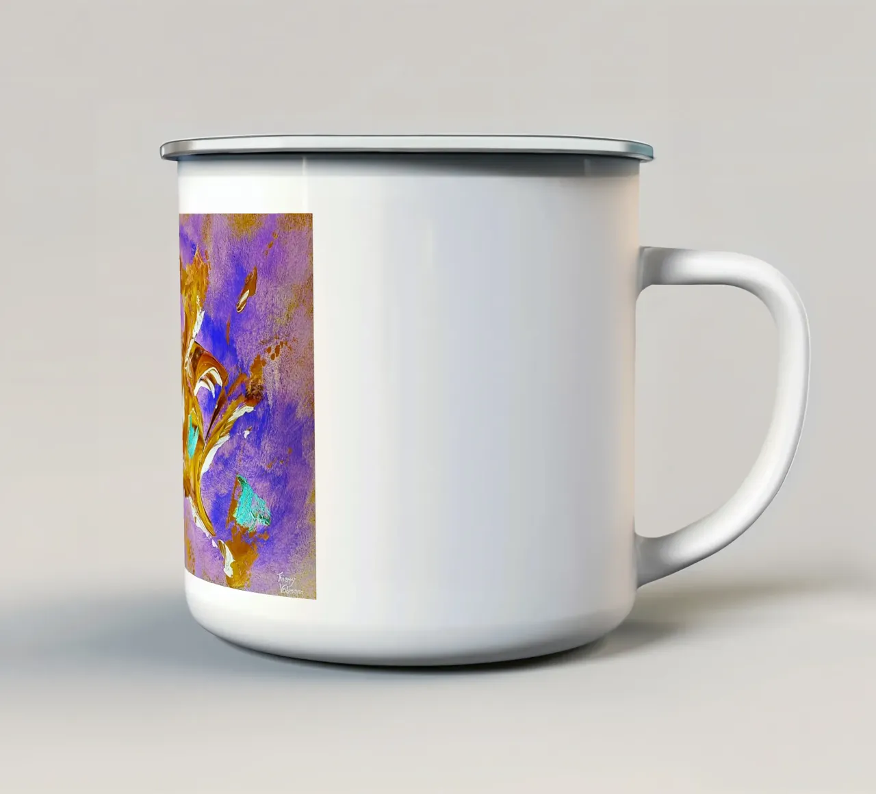 IDEAL GIFT 99 invers. tazza in smalto da Thierry Vobmann Abstract painting