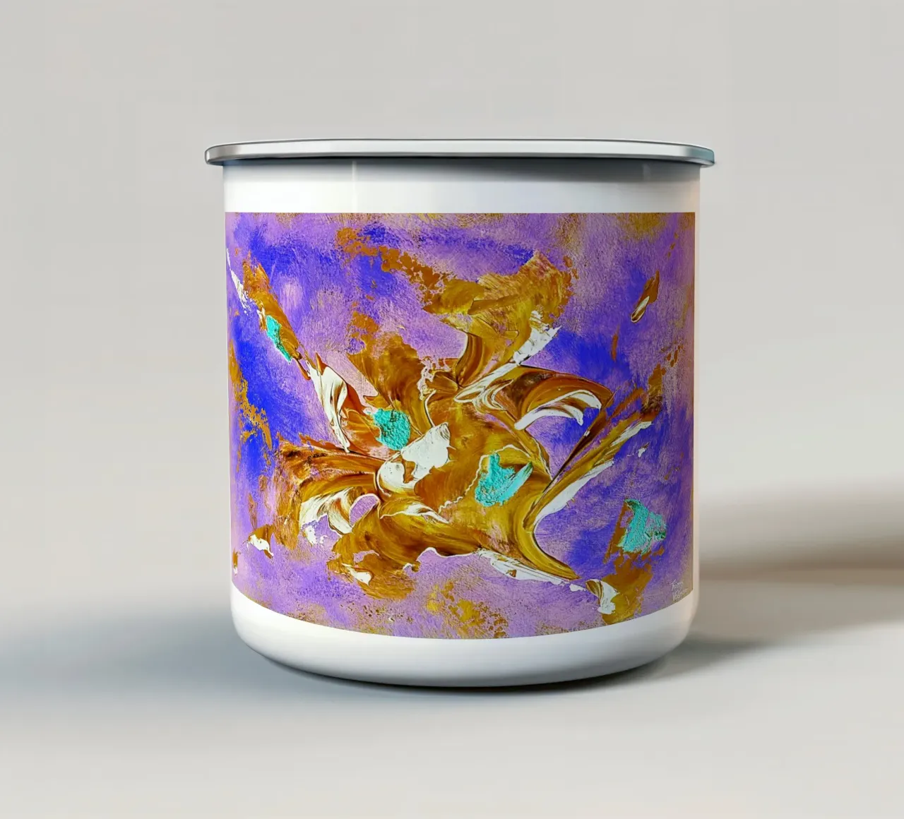 IDEAL GIFT 99 invers. tazza in smalto da Thierry Vobmann Abstract painting