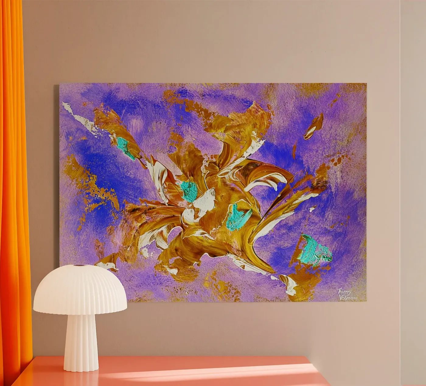 IDEAL GIFT 99 invers. plexiglass da Thierry Vobmann Abstract painting