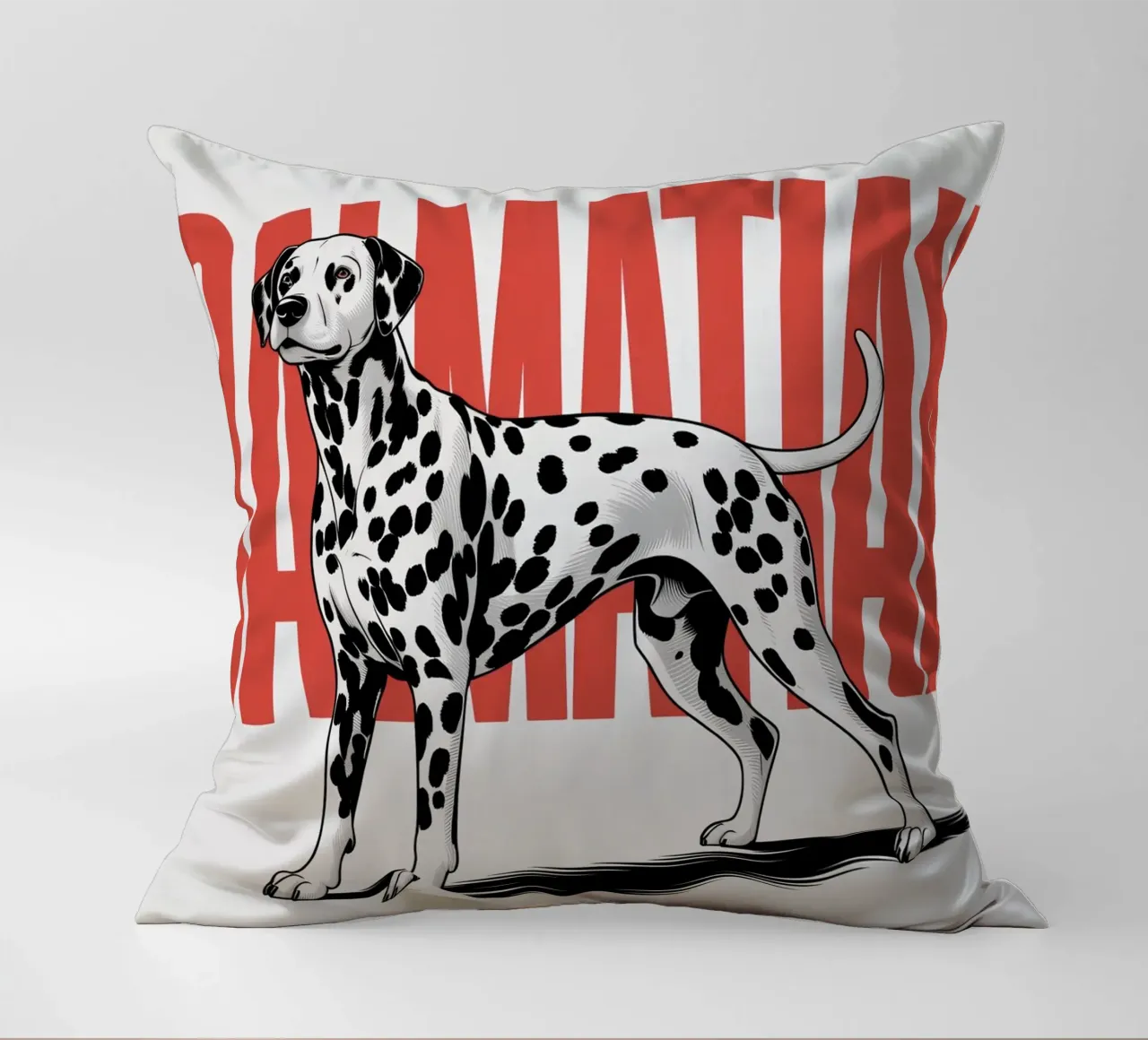 Cane dalmata - Design sorprendente in bianco e nero cuscino da Plain Thoughts