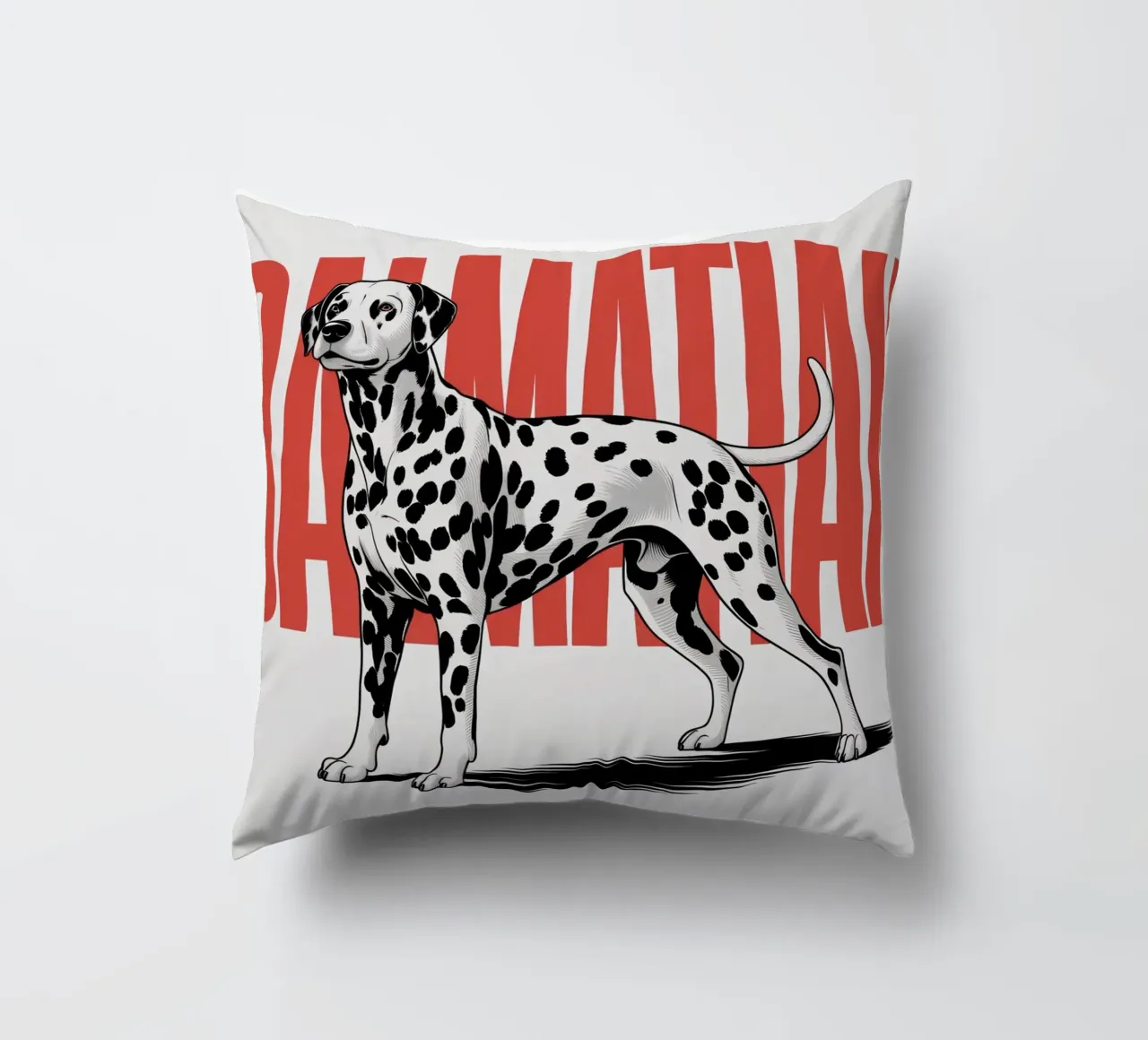 Cane dalmata - Design sorprendente in bianco e nero cuscino da Plain Thoughts