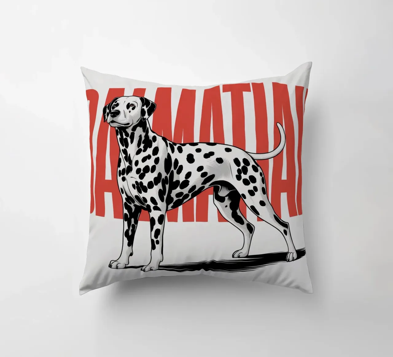 Cane dalmata - Design sorprendente in bianco e nero cuscino da Plain Thoughts