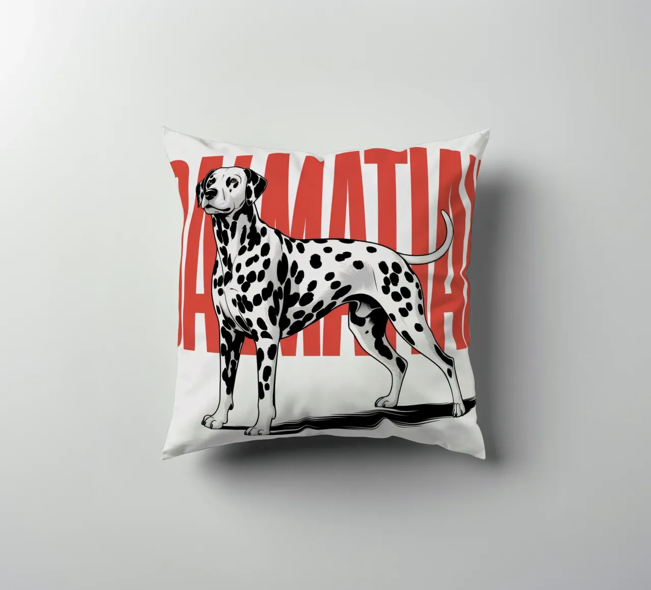 Cane dalmata - Design sorprendente in bianco e nero cuscino da Plain Thoughts