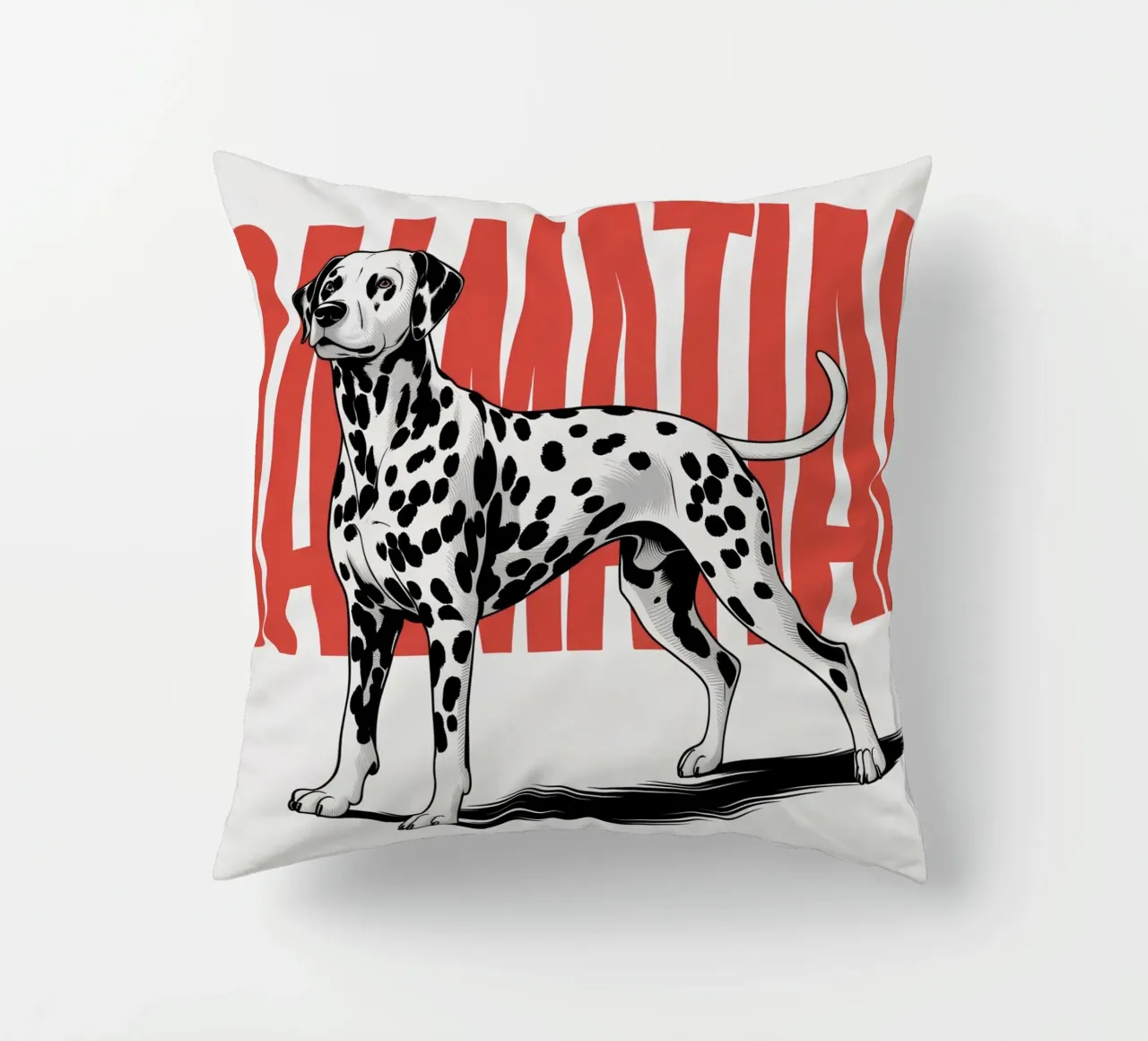 Cane dalmata - Design sorprendente in bianco e nero cuscino da Plain Thoughts