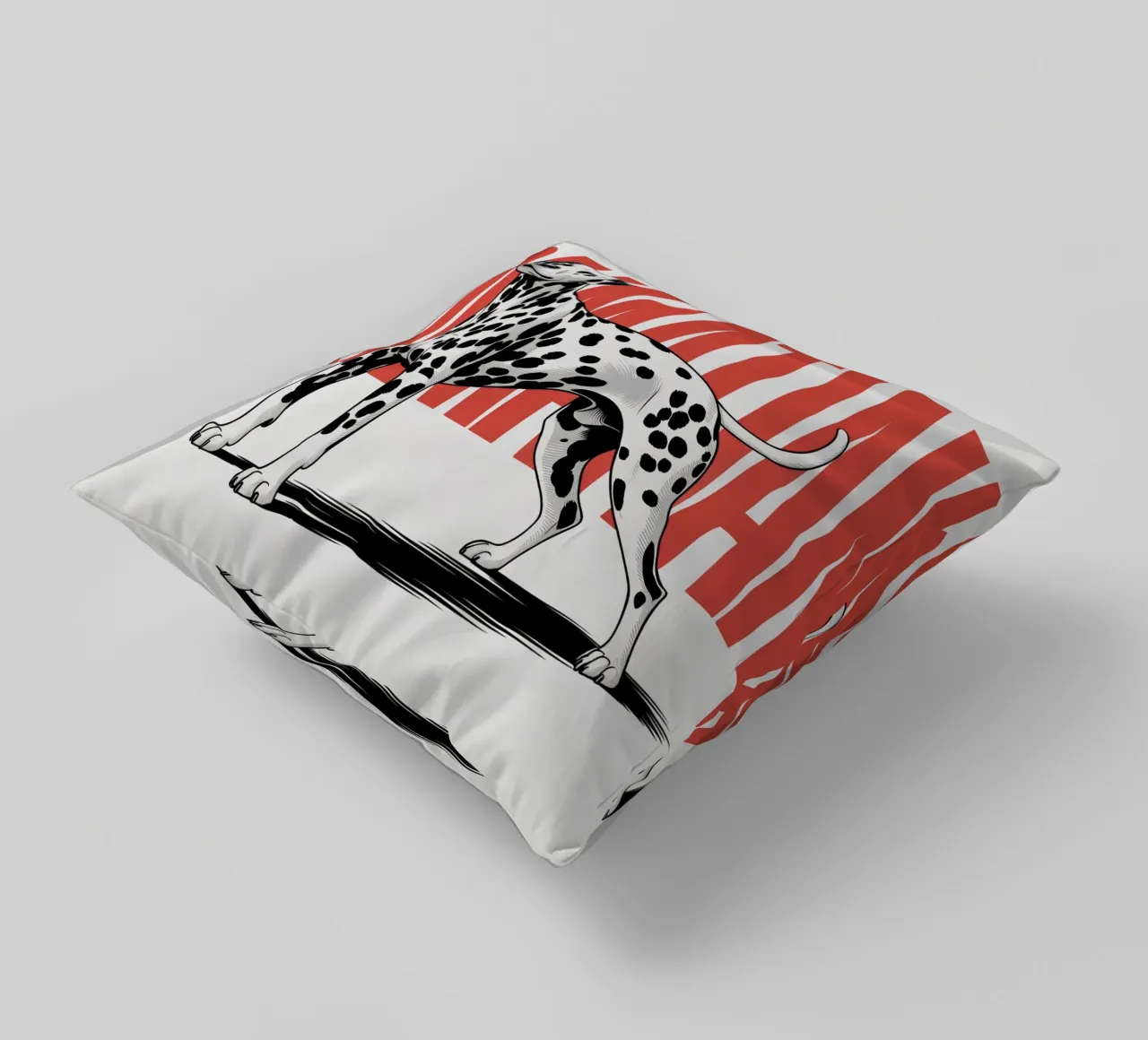 Cane dalmata - Design sorprendente in bianco e nero cuscino da Plain Thoughts