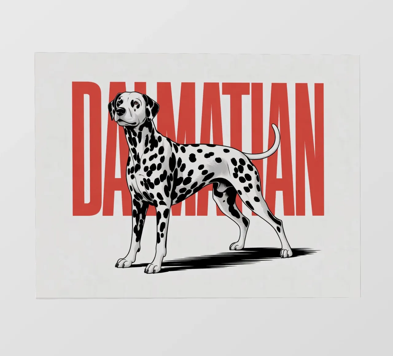 Cane dalmata - Design sorprendente in bianco e nero telo in pvc da Plain Thoughts