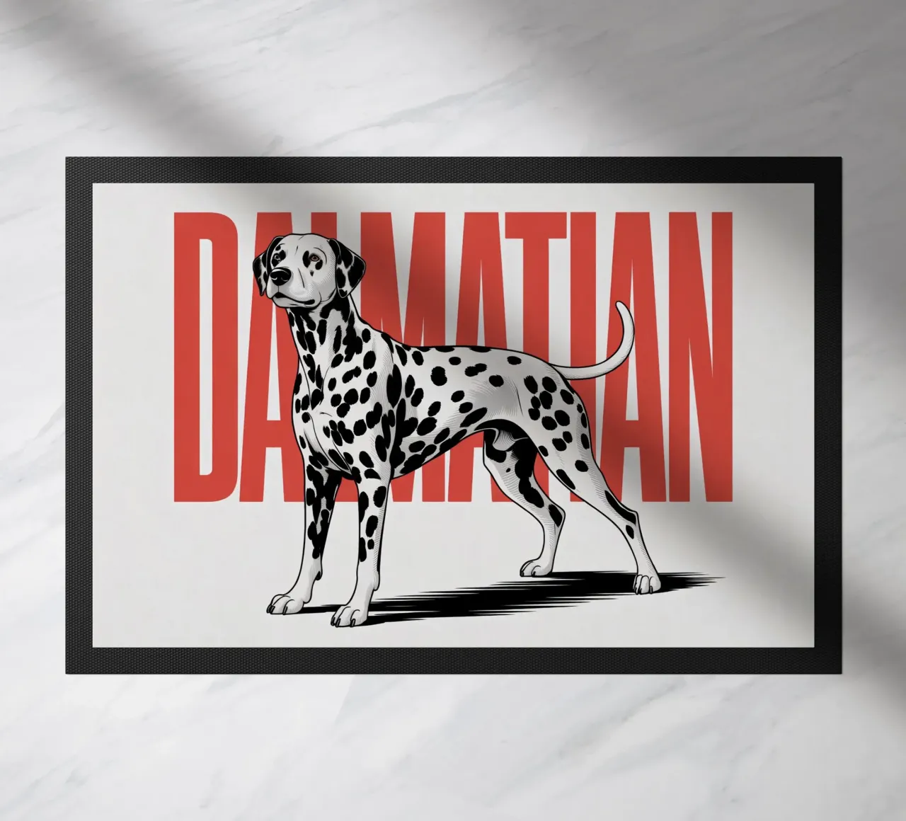Cane dalmata - Design sorprendente in bianco e nero zerbino da Plain Thoughts