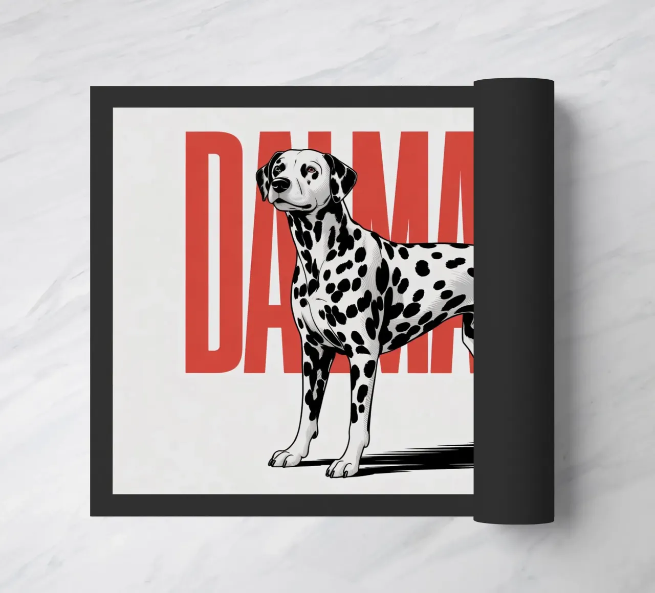 Cane dalmata - Design sorprendente in bianco e nero zerbino da Plain Thoughts