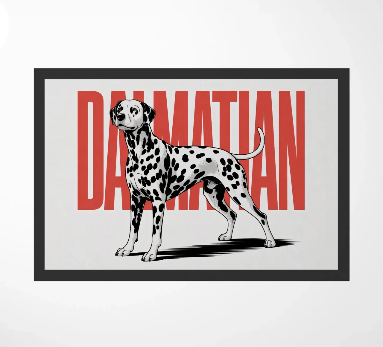 Cane dalmata - Design sorprendente in bianco e nero zerbino da Plain Thoughts