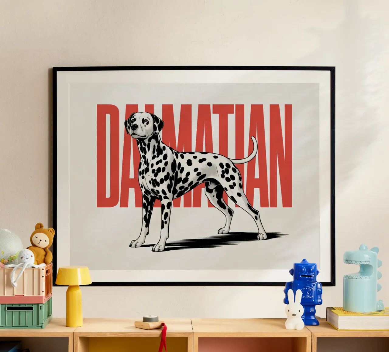 Cane dalmata - Design sorprendente in bianco e nero carta hahnemühle da Plain Thoughts
