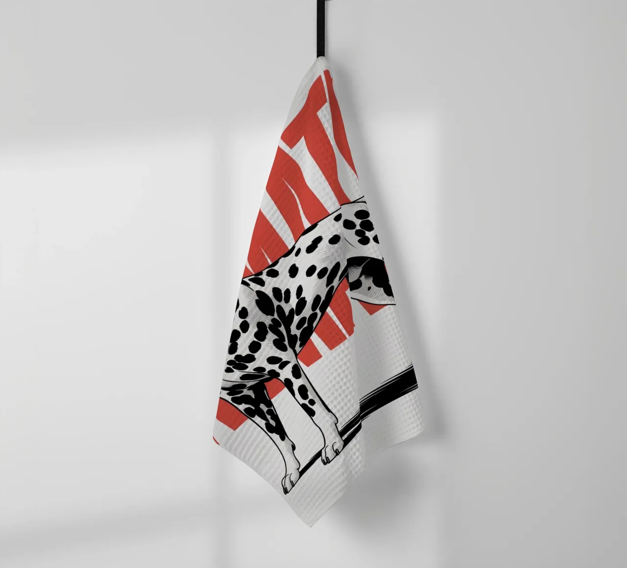Cane dalmata - Design sorprendente in bianco e nero canovaccio da cucina da Plain Thoughts