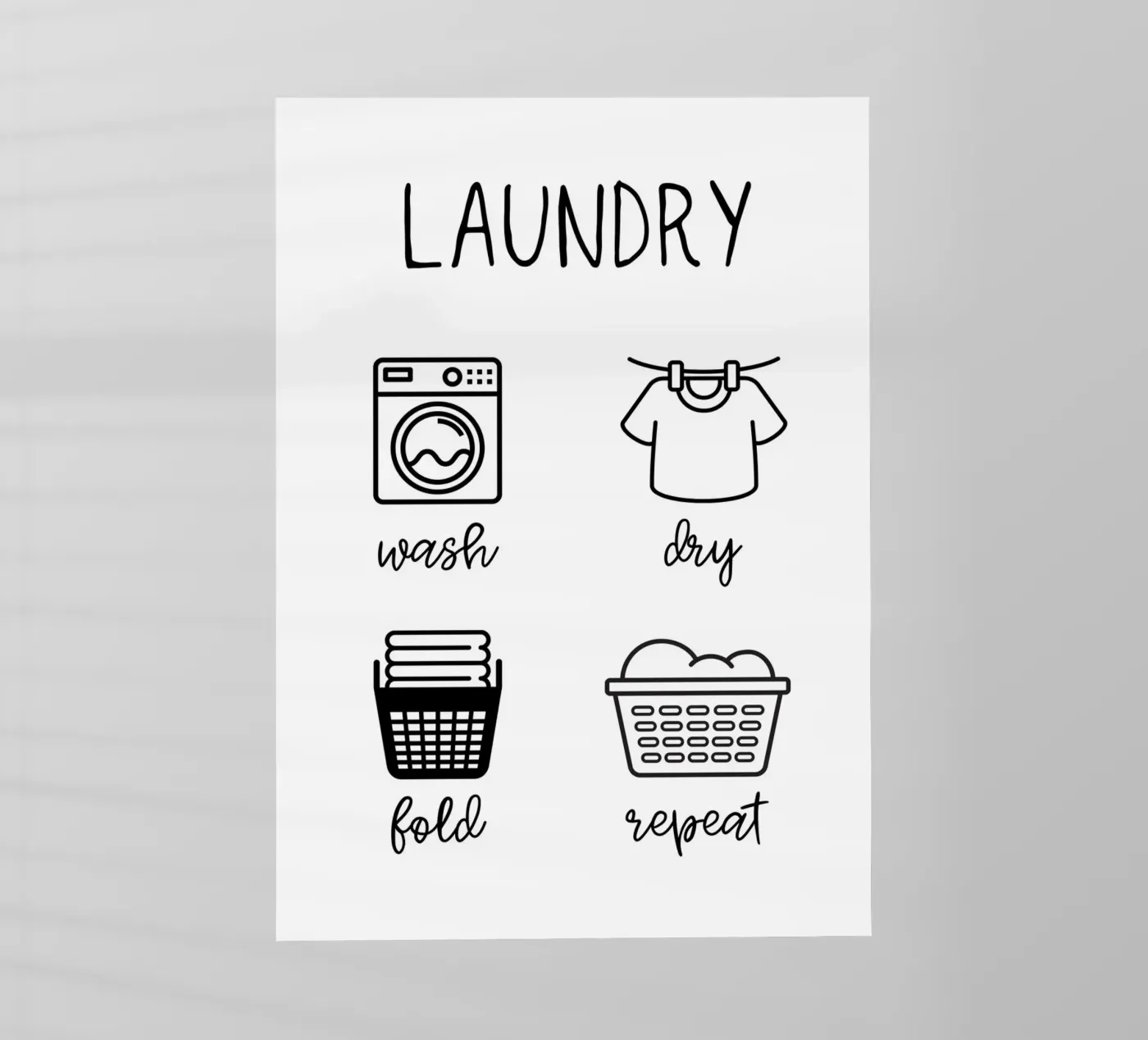 Laundry pellicola backlit da PinkCandyWalls