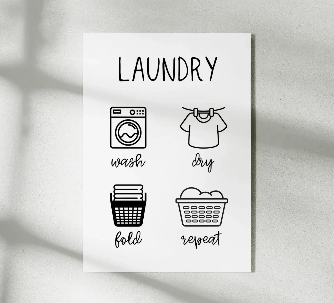 Laundry Acryl-Glas von PinkCandyWalls