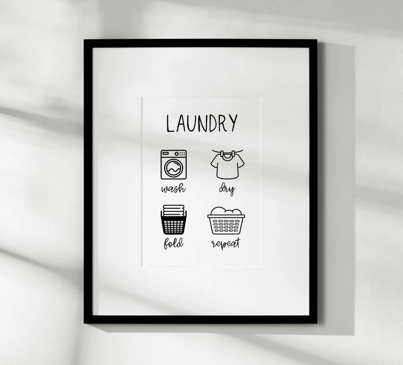Laundry poster by PinkCandyWalls