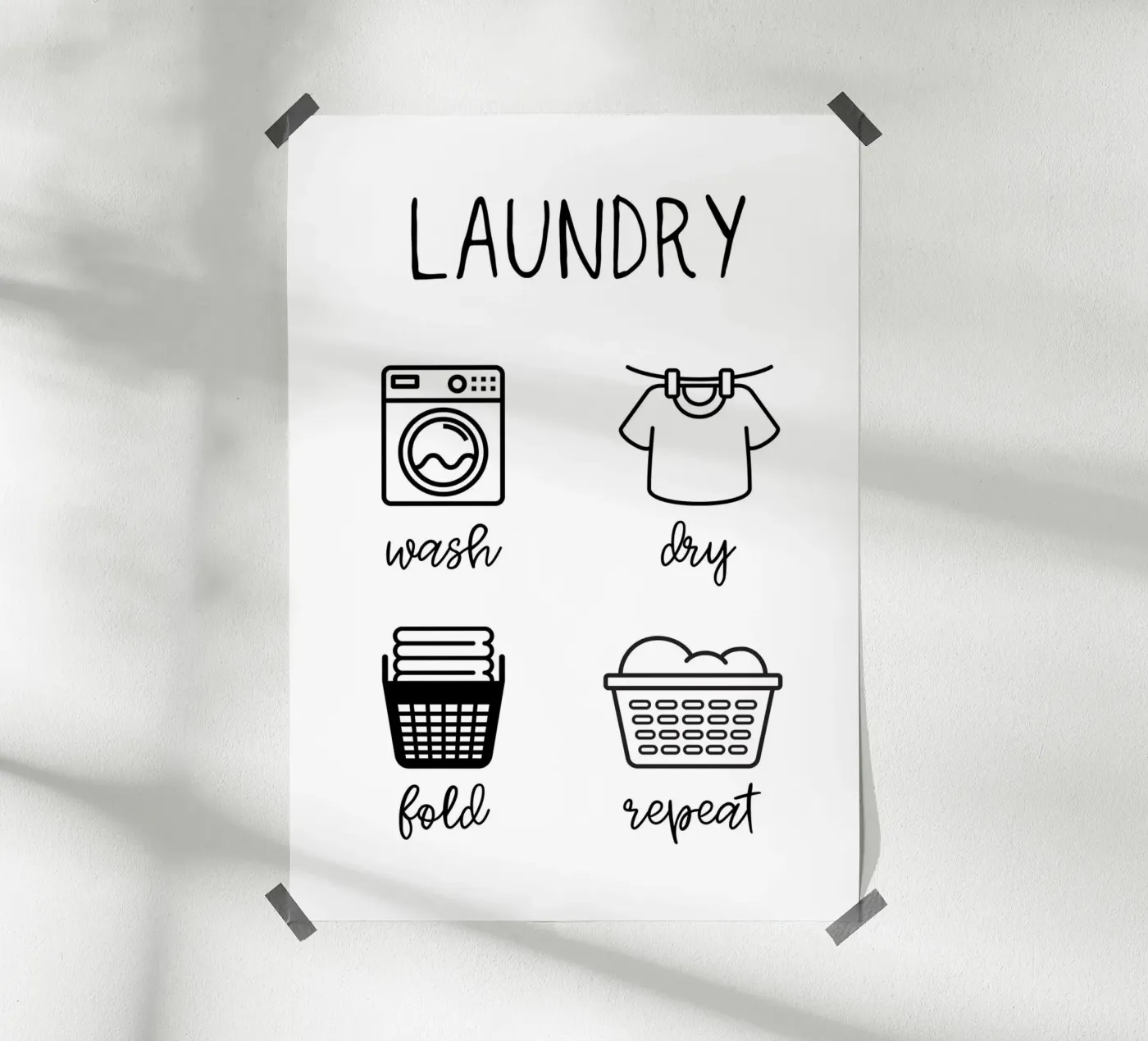 Laundry poster van PinkCandyWalls