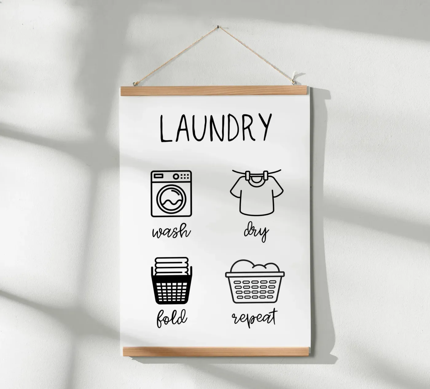 Laundry poster by PinkCandyWalls