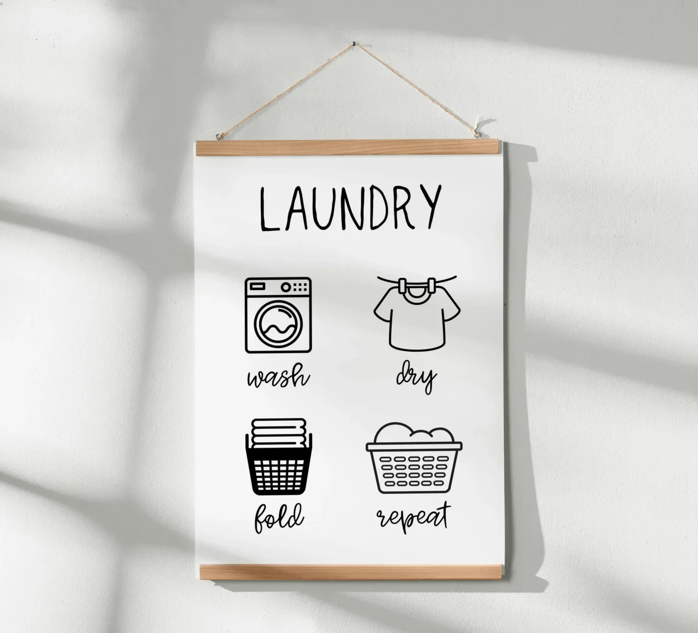 Laundry poster van PinkCandyWalls