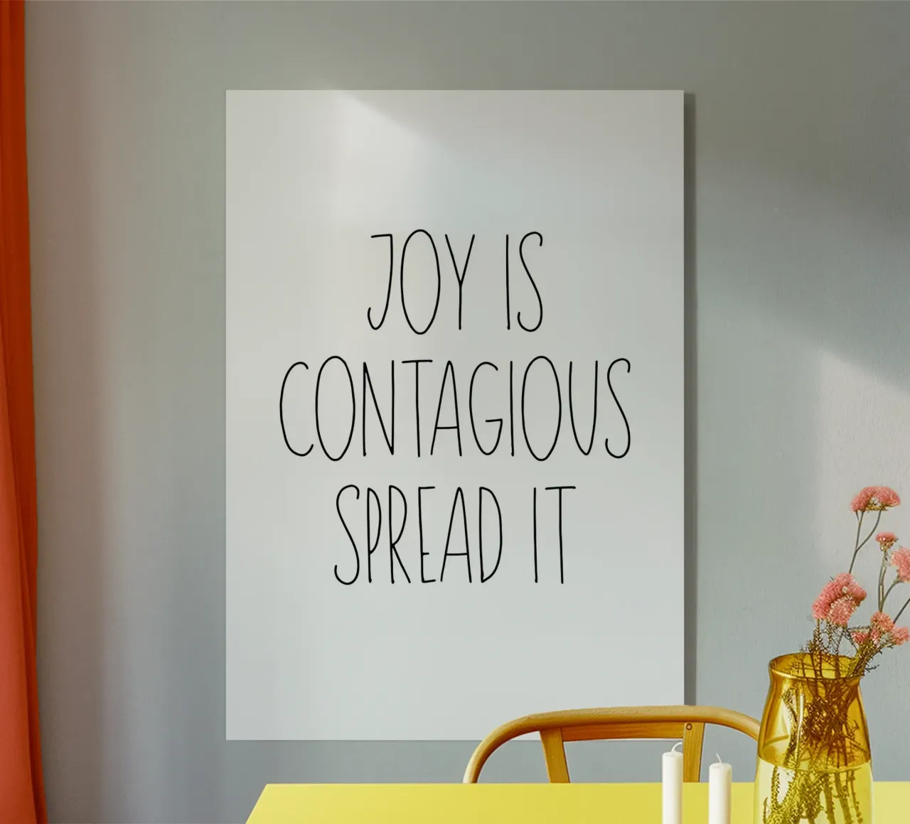 Joy Acryl-Glas von PinkCandyWalls