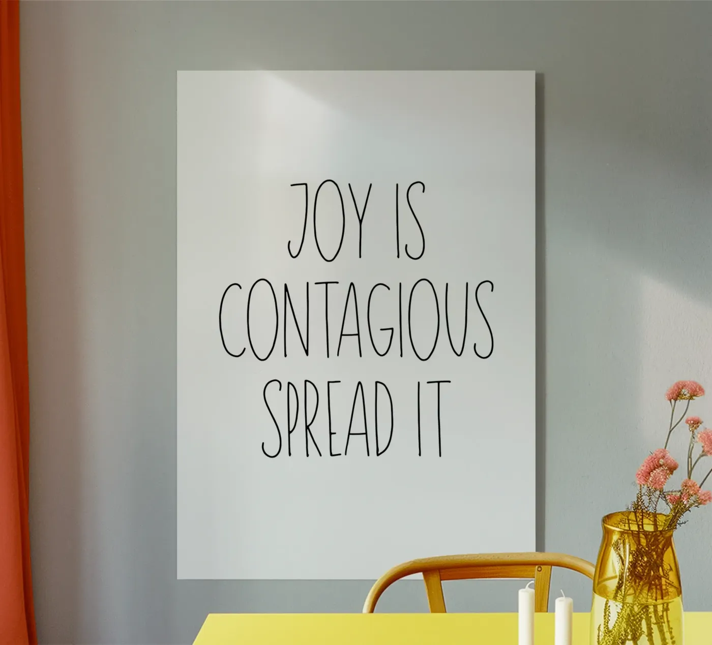 Joy Acryl-Glas von PinkCandyWalls