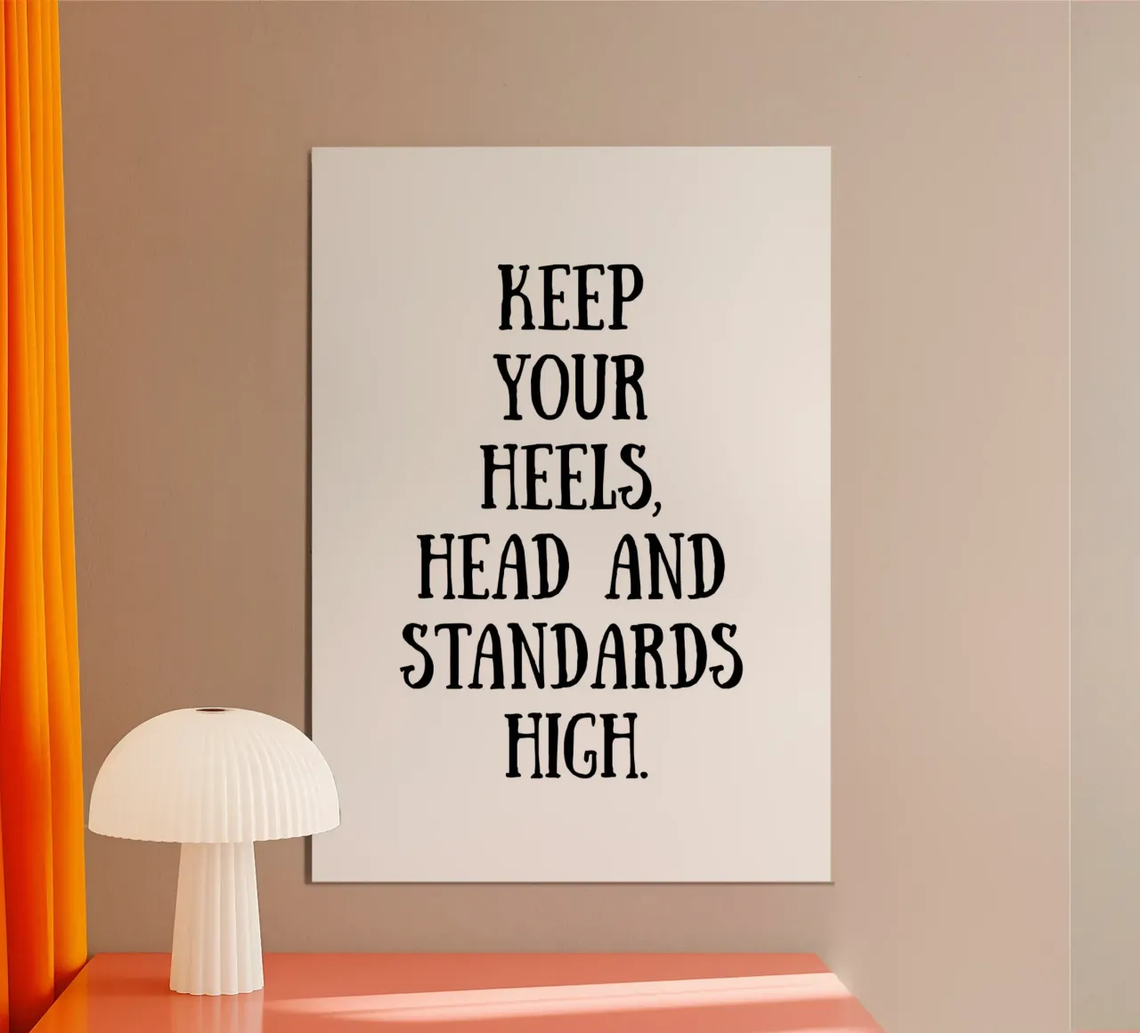Keep it high alluminio dibond da PinkCandyWalls