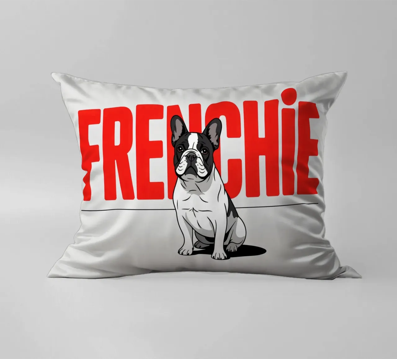 Frenchie - Bulldog francese stilizzato cuscino da Plain Thoughts