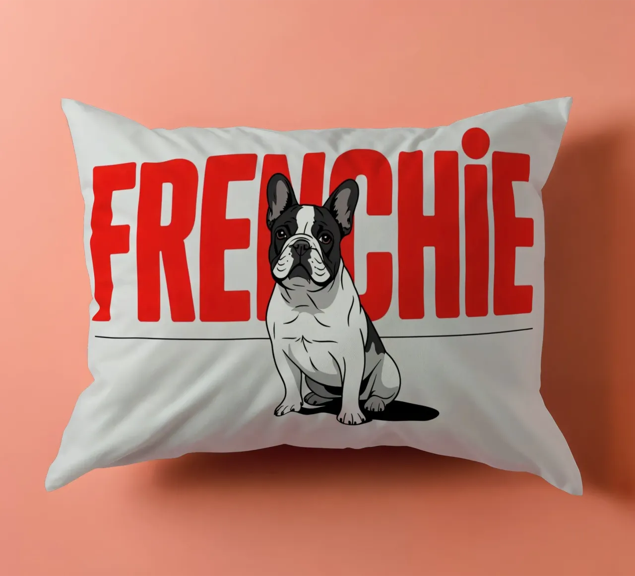 Frenchie - Bulldog francese stilizzato cuscino da Plain Thoughts