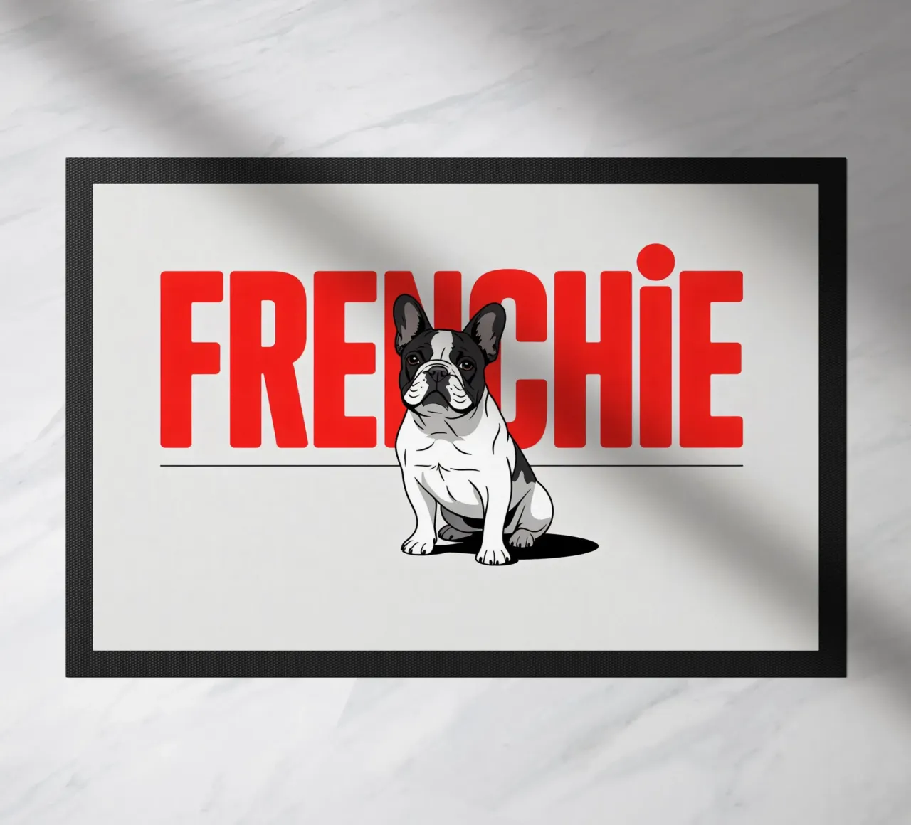 Frenchie - Bulldog francese stilizzato zerbino da Plain Thoughts