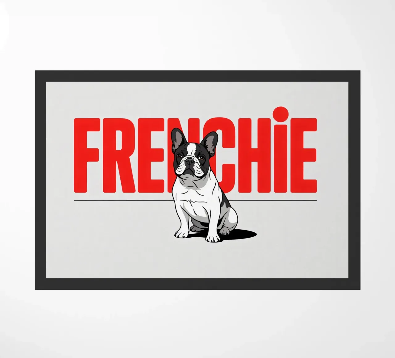 Frenchie - Bulldog francese stilizzato zerbino da Plain Thoughts