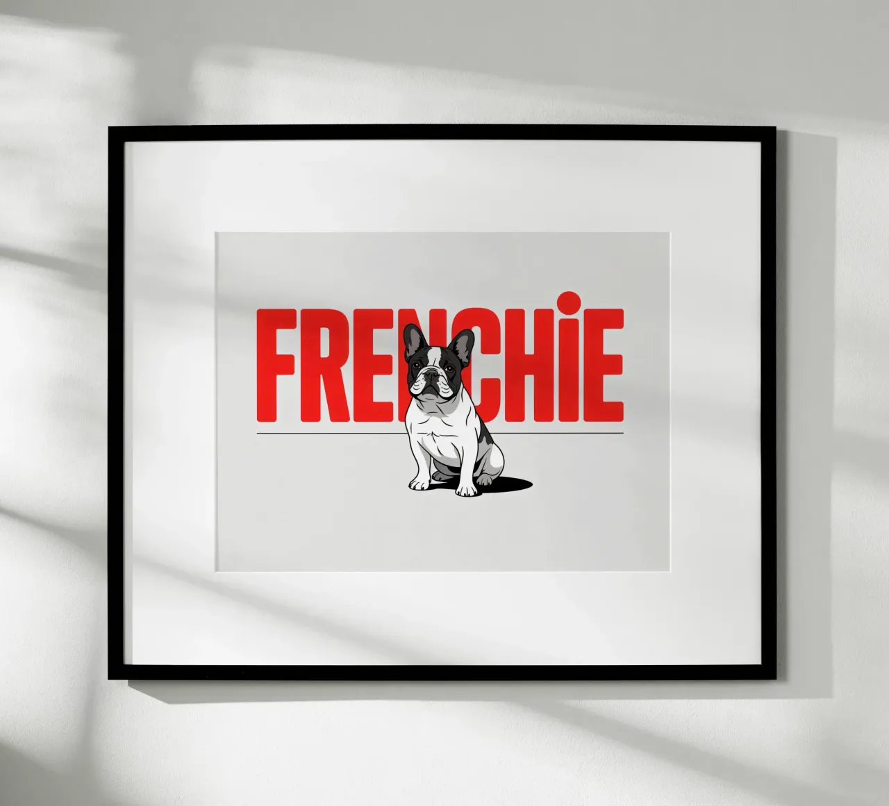 Frenchie - Bulldog francese stilizzato carta hahnemühle da Plain Thoughts