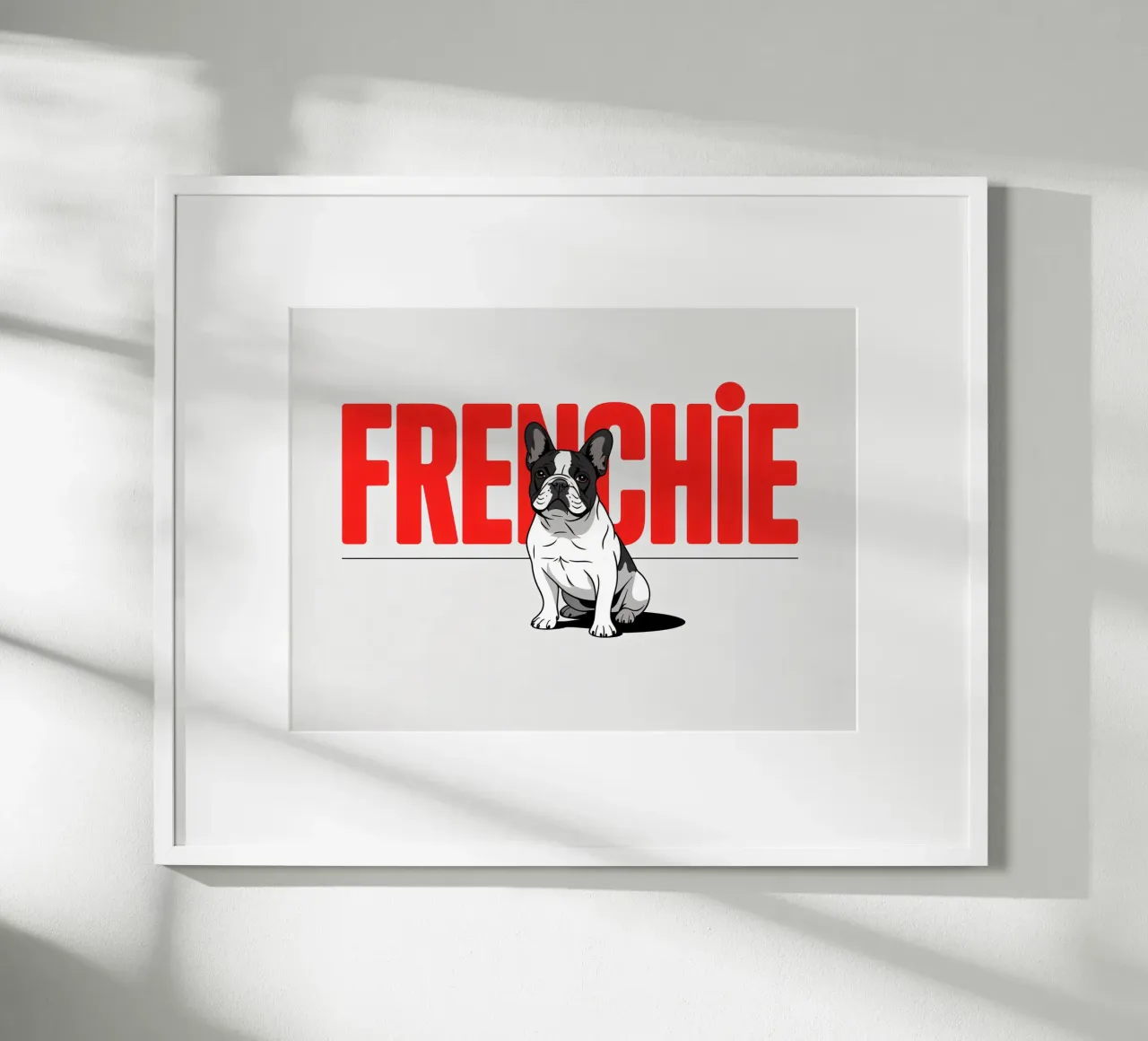 Frenchie - Bulldog francese stilizzato carta hahnemühle da Plain Thoughts