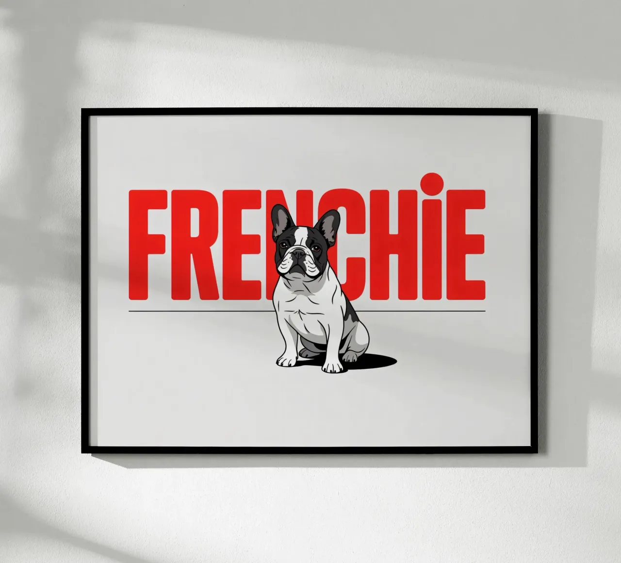 Frenchie - Bulldog francese stilizzato carta hahnemühle da Plain Thoughts