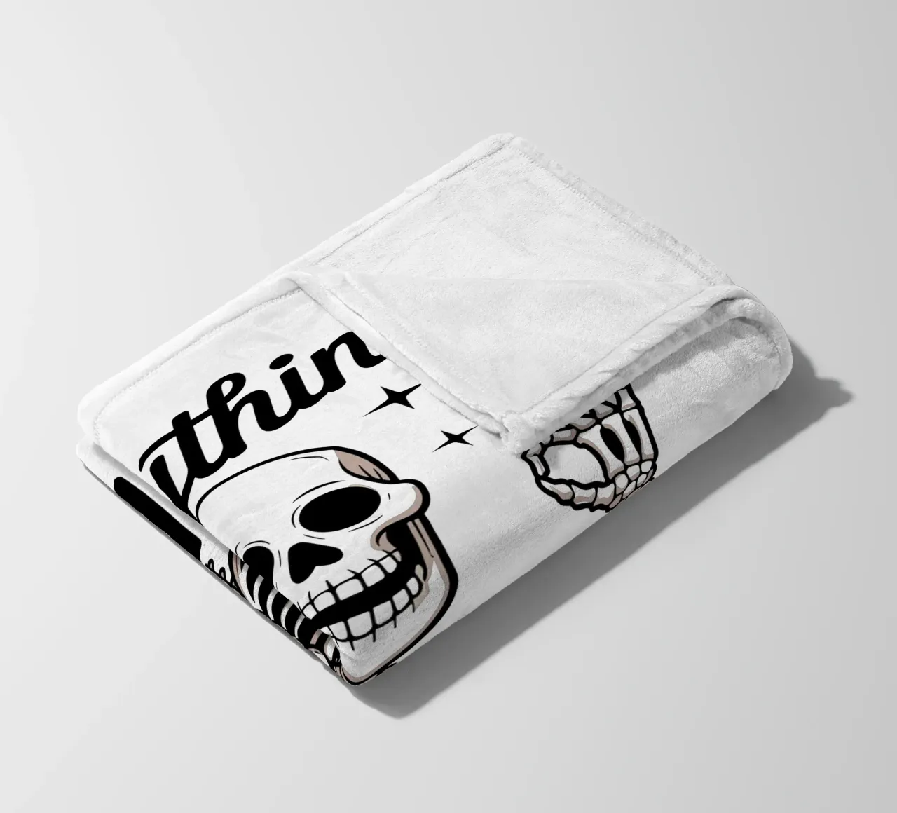 Tutto va bene - Squelette Zen et Café coperta in pile da Plain Thoughts