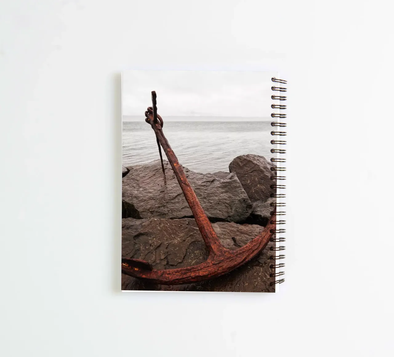 Rusty anchor spiral notebook by Fjöllart
