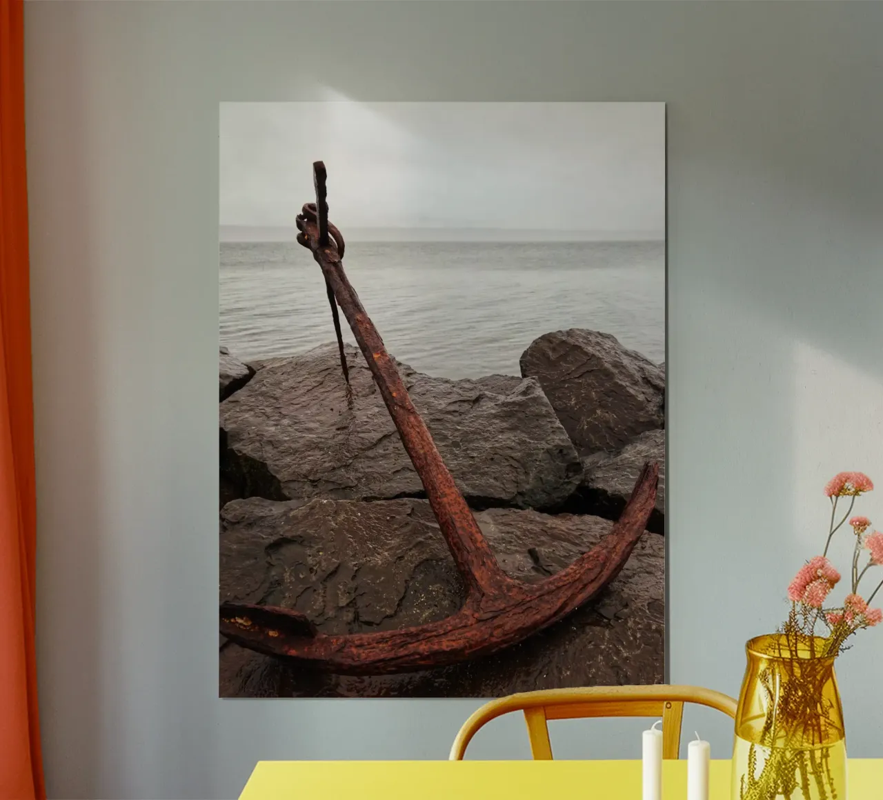 Rusty anchor poster by Fjöllart