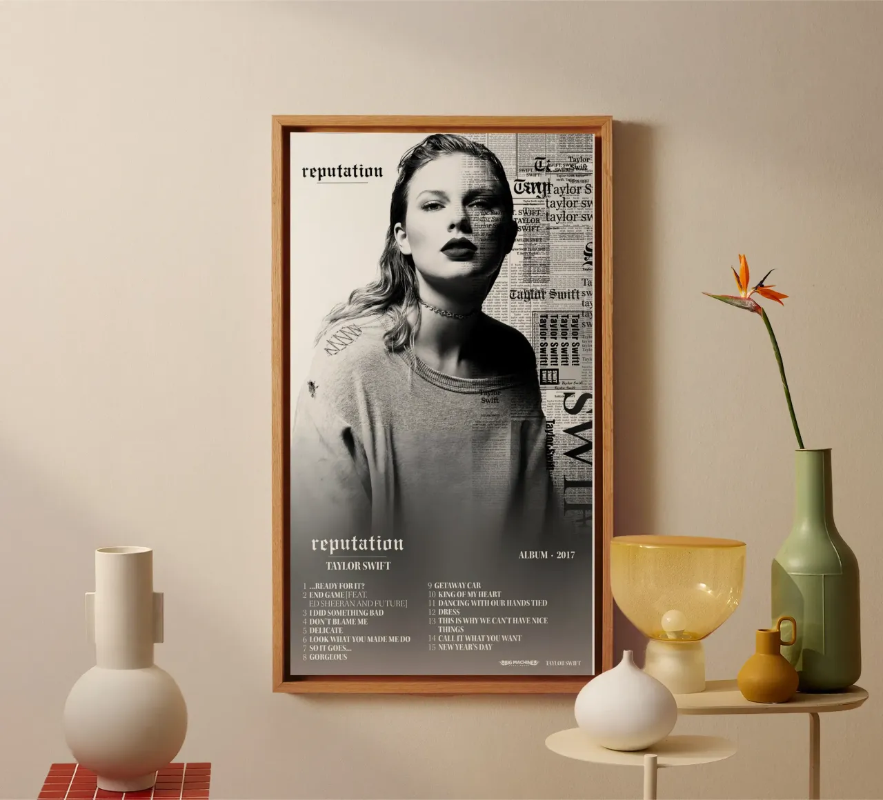 Taylor Swift Reputation canvas van Kuromi Dancuks