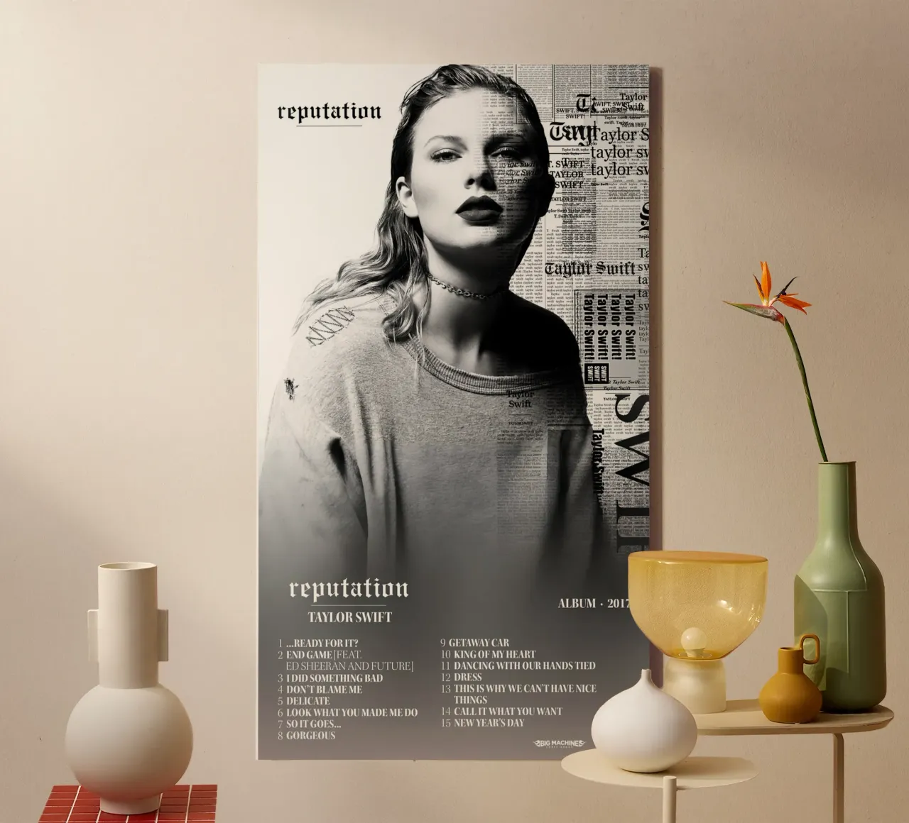 Taylor Swift Reputation canvas van Kuromi Dancuks