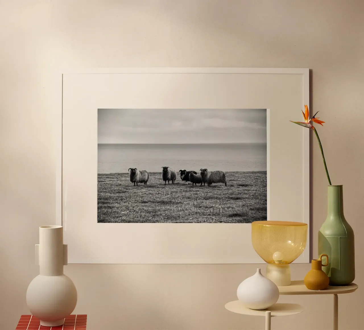 Schapen poster van Fjöllart