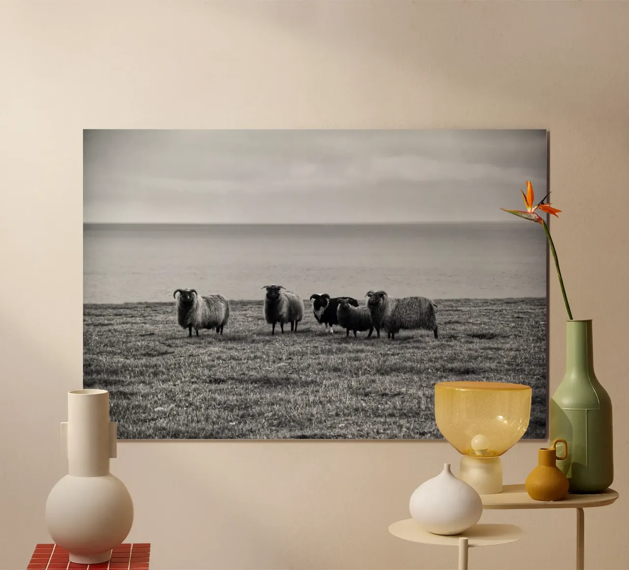 Schapen poster van Fjöllart