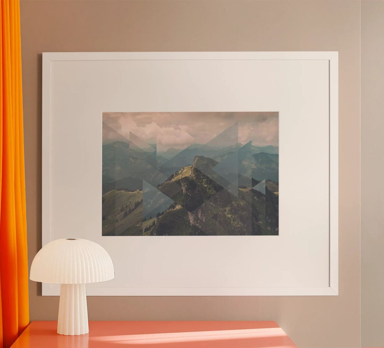 Mania Landscapes Scattered 1 Alps (Germany) Poster von Mania Print Collection