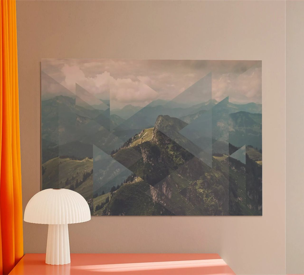Mania Landscapes Scattered 1 Alps (Germany) Poster von Mania Print Collection