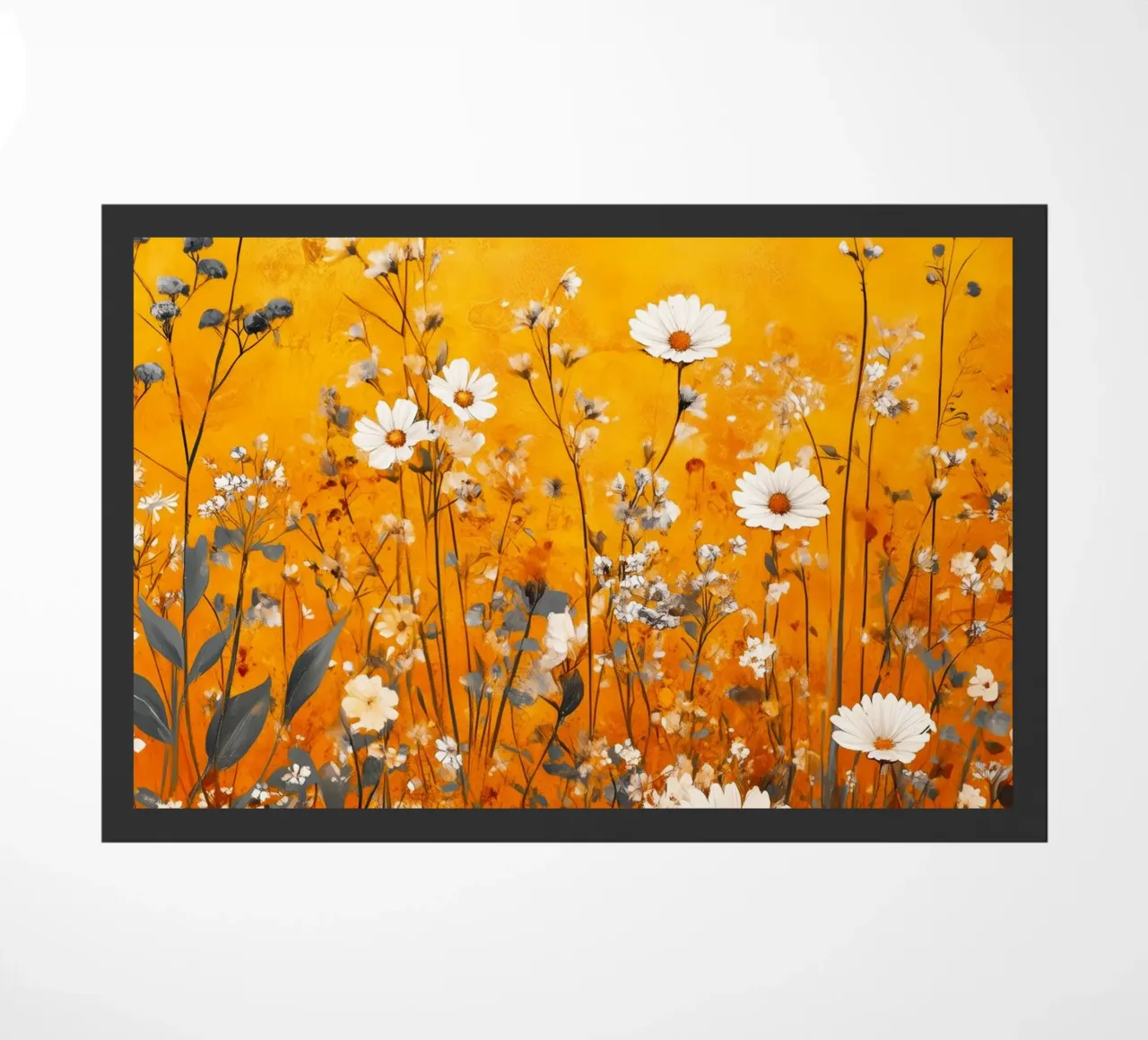 Spring meadow doormat by Justyna Jaszke JBJart