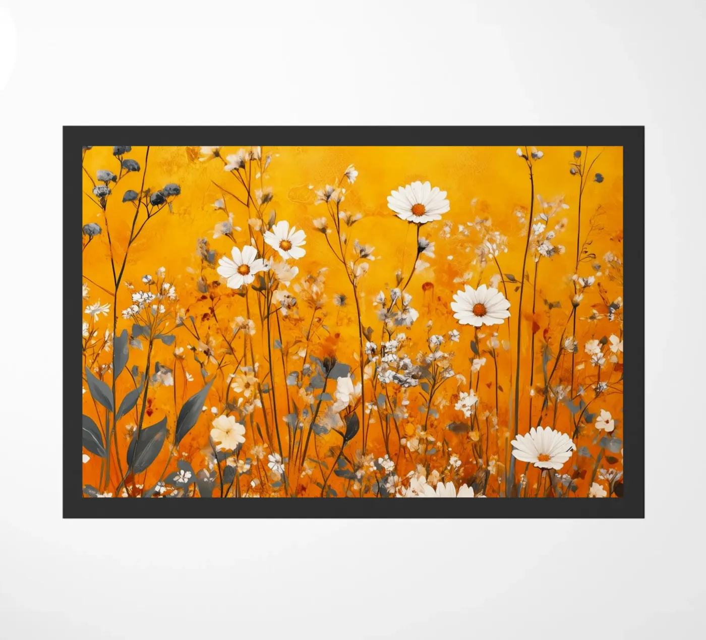 Spring meadow doormat by Justyna Jaszke JBJart