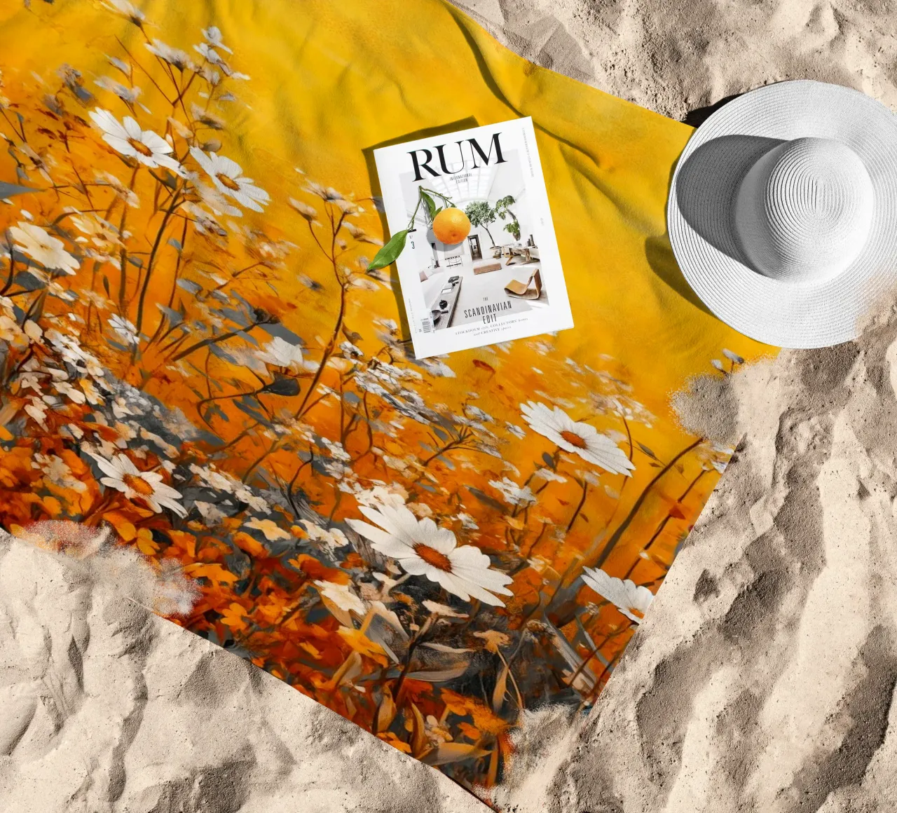 Prato di primavera telo mare da Justyna Jaszke JBJart