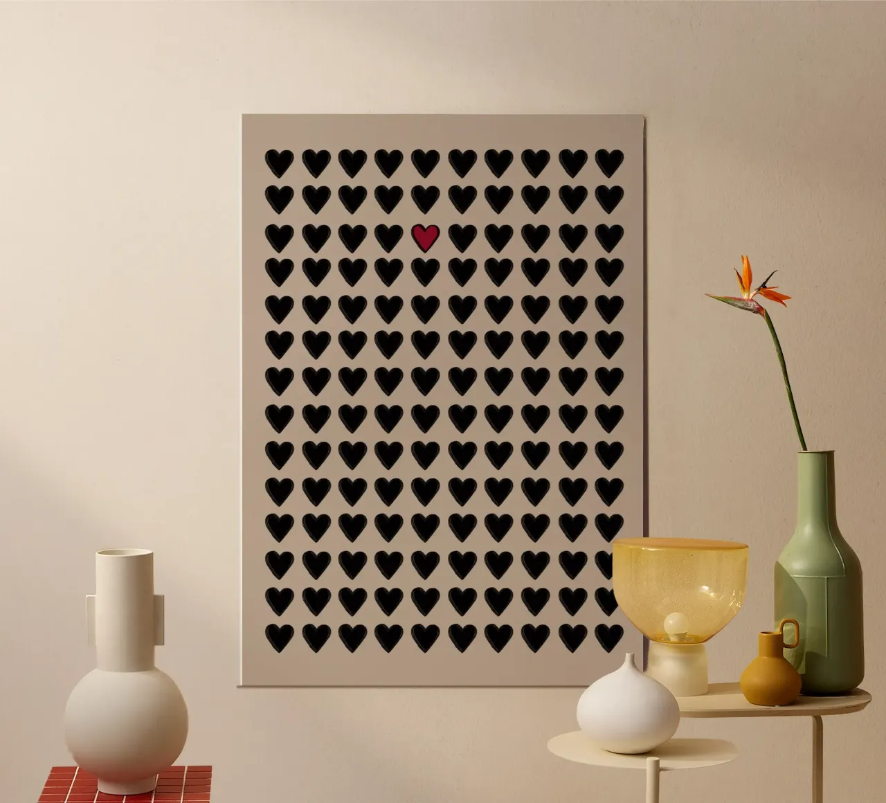The Red Heart alluminio dibond da Marosie