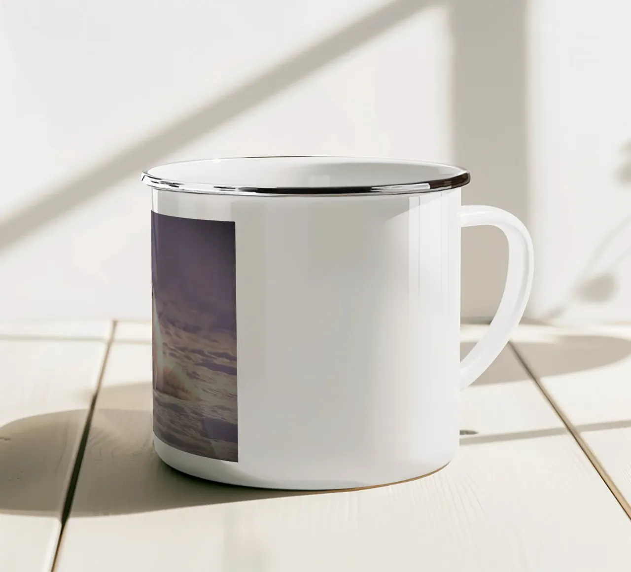 Piccolo ma grande cuore tazza in smalto da Nature's Palette